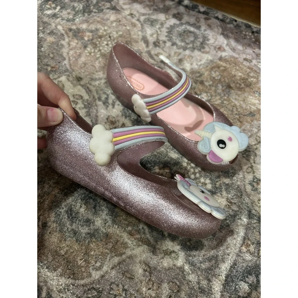 Mini Melissa Unicorn Pink Shoes Size 11